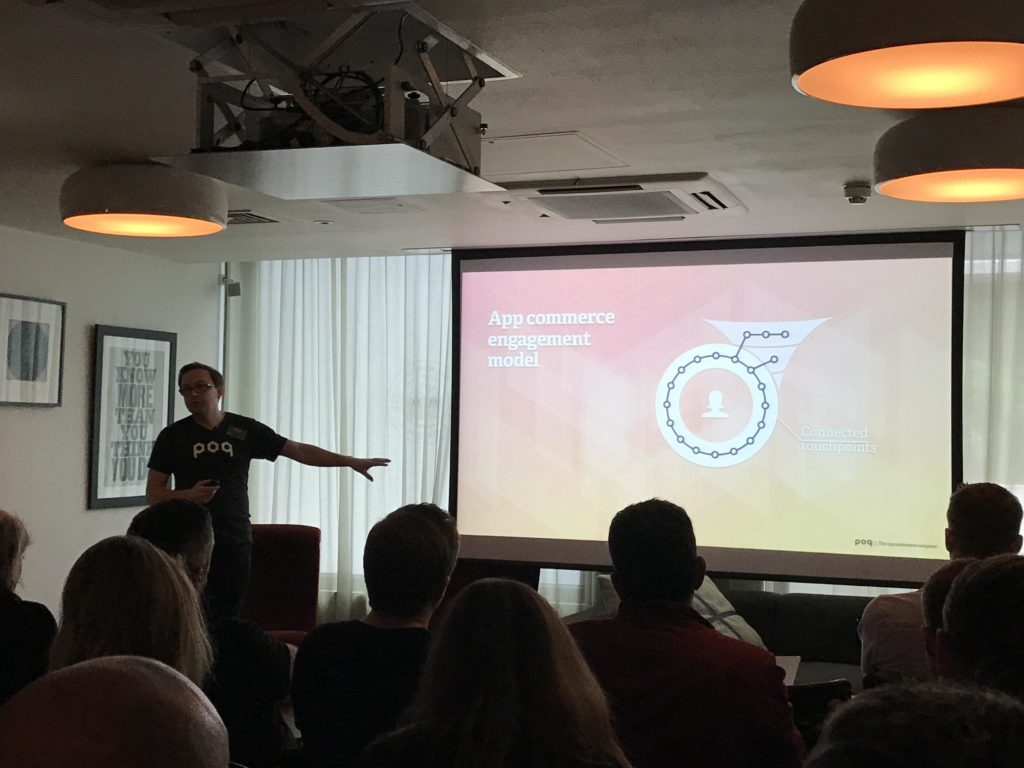 Poq's app commerce engagement model